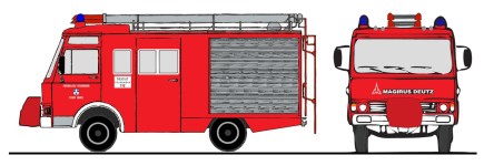 Loewe 4058 - H0 - Magirus-Deutz Zeta 90M5 - LF8 FW Stadt Varel
